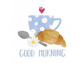 Serviettes « good morning »